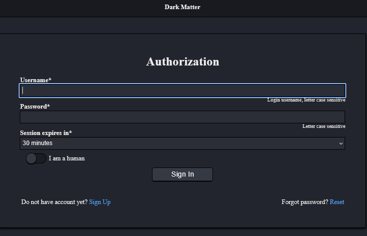 Step-by-step visual guide for accessing and using DarkMatter Market